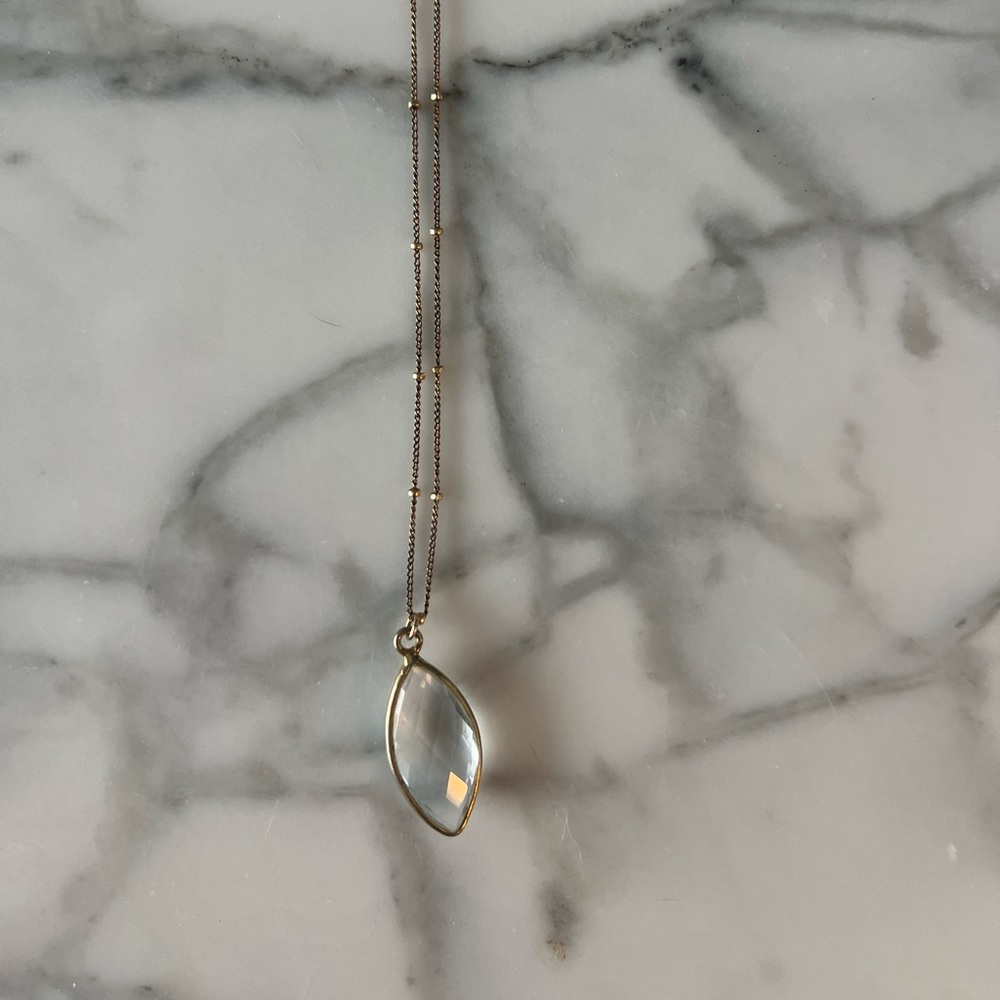 Pendant with gold chain